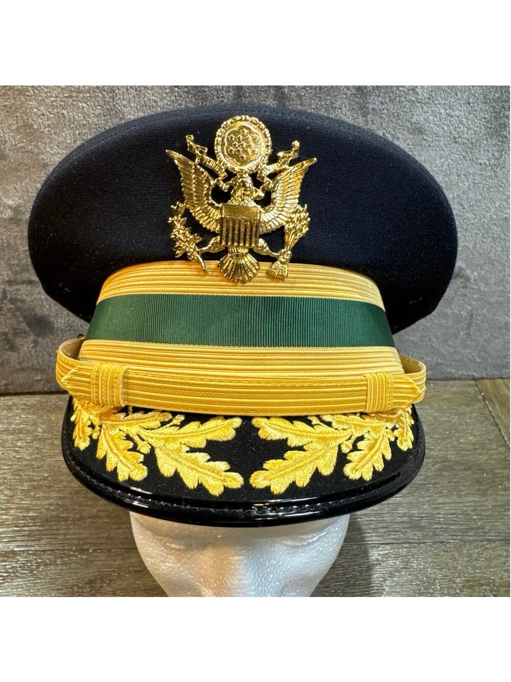 U.S. Army Field-Grade Officer Dress Blue Service Cap Kingform Caps 7 1/4